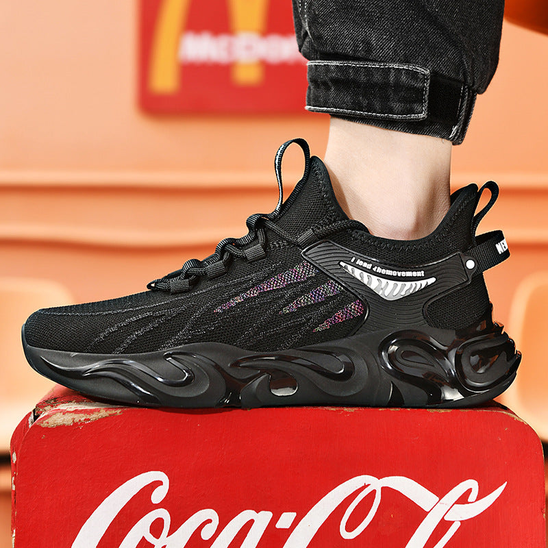 Men's Sneaks & Athletic Jogging Shoes Men's Shoes Breathable Mesh Trendy Sneakers Lightweight High Elastic Casual Running Shoes