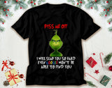 Men and Women Grinch Shirt Christmas Short Sleeve Grinch Print