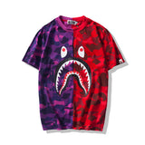 Bathing Ape T Shirt Summer Camouflage Camouflage Men's and Women's Summer Short-Sleeved T-shirt