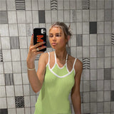 Music Festivals Rave Outfits Dress Summer Women's Fashion Sexy Backless Slim Fit Dress
