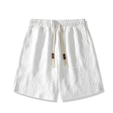 Men White Shorts Summer Wide Retro Casual Casual