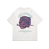 Men T Shitrs Tiger Head Pattern Printing