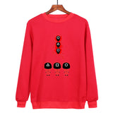 Squid Game Costume Beauty Clothing Loose Long Sleeve Crew Neck Sweater Women