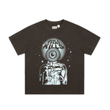 Gallery Dept T Shitrs Men's Vintage Summer Vintage Print Short Sleeves