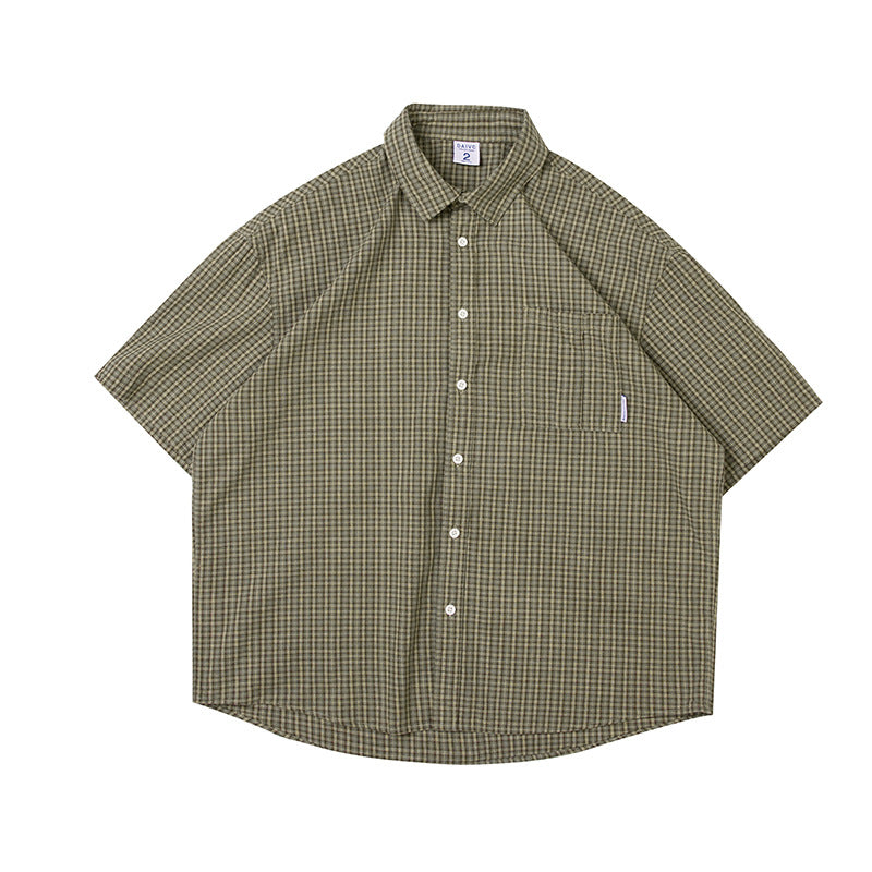 Men T Shitrs Stripe Printing Lapel