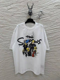The Simpsons T Shirts Printed Short Sleeve Loose