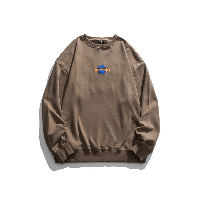 Crew Neck Sweatshirts for Men Men's Autumn Letter Printed round Neck Men's Clothing