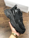 Unisex Balenciaga Clunky Sneaker  Triples Crystal Air Cushion Thick Sole Height Increasing Hot Casual Sports Shoes