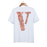 Vlone T Shirt Half Sleeve Men'S And Women'S Loose Short Sleeve T-Shirt