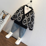 Toddler Boys Sweater Children's Clothing Boys' Cardigan Coat Spring and Autumn