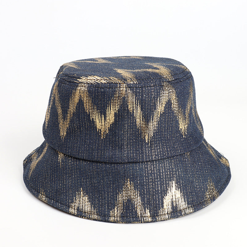 Bucket Hat Fishing Cap Cotton Print Fisherman Hat Printing Bucket Hat Female Fashion Casual
