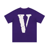 Vlone T Shirt T-Shirt Summer Large V Printed Loose Casual Short Sleeve