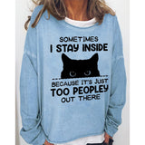 Yes I M Cold Sweatshirts round Neck Sweater Autumn and Winter