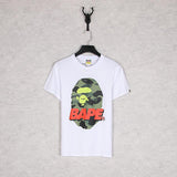 Bathing Ape T Shirt Summer Pink Letter Print Short-Sleeve T-shirt