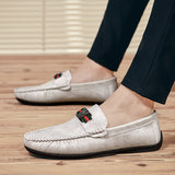 Men's Loafers Relaxedfit Slipon Loafer Men Shoes Spring All-Match Summer Trendy Casual Soft Sole Leather Shoes