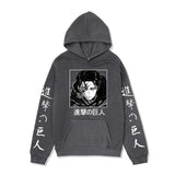 Anime Hoddies Anime Brushed Hoody Autumn and Winter Attack on Titan Series Hoodie Street Jacket Men