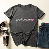 Squid Game Costume round Six Pattern Printed Short-Sleeved T-shirt