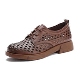 Highway Flat Sandals Hollow Retro Lace-up Sandals