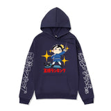 Anime Hoddies Poji King Printed Hoodie Autumn and Winter Fleece-Lined Hoodies