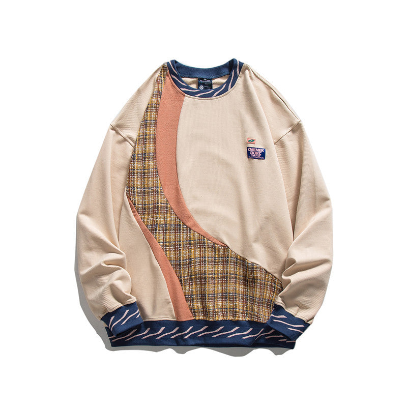 Crew Neck Sweatshirts for Men Men's Autumn round Neck Loose Sweatshirt Men's Casual Top