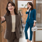 Interview Suit Women Autumn Women's Long Sleeve Two-Piece Set