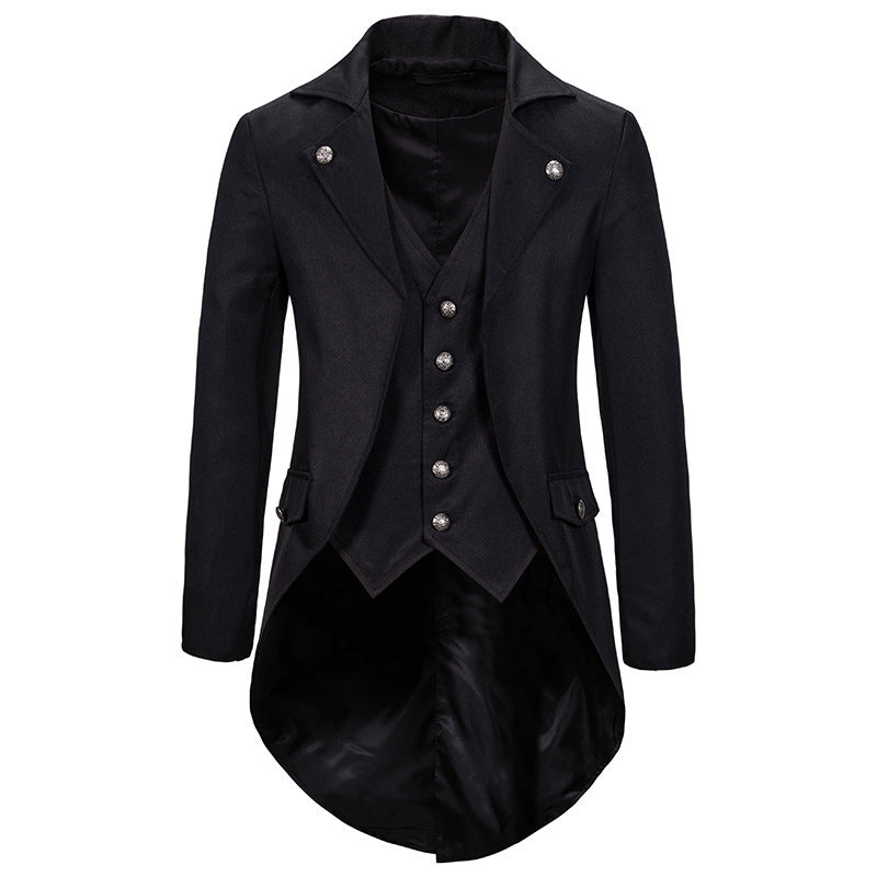 Men Prom Outfits Solid Color Multi-Grain Single-Breasted Lapel