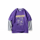 Children Long Sleeve Shirts Spring Boys Long Sleeve T-shirt Printed Children Long Sleeve