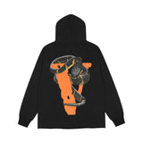 Vlone Hoodie Autumn And Winter Leisure Cotton Hoodie Big V Python Printed Hoodie