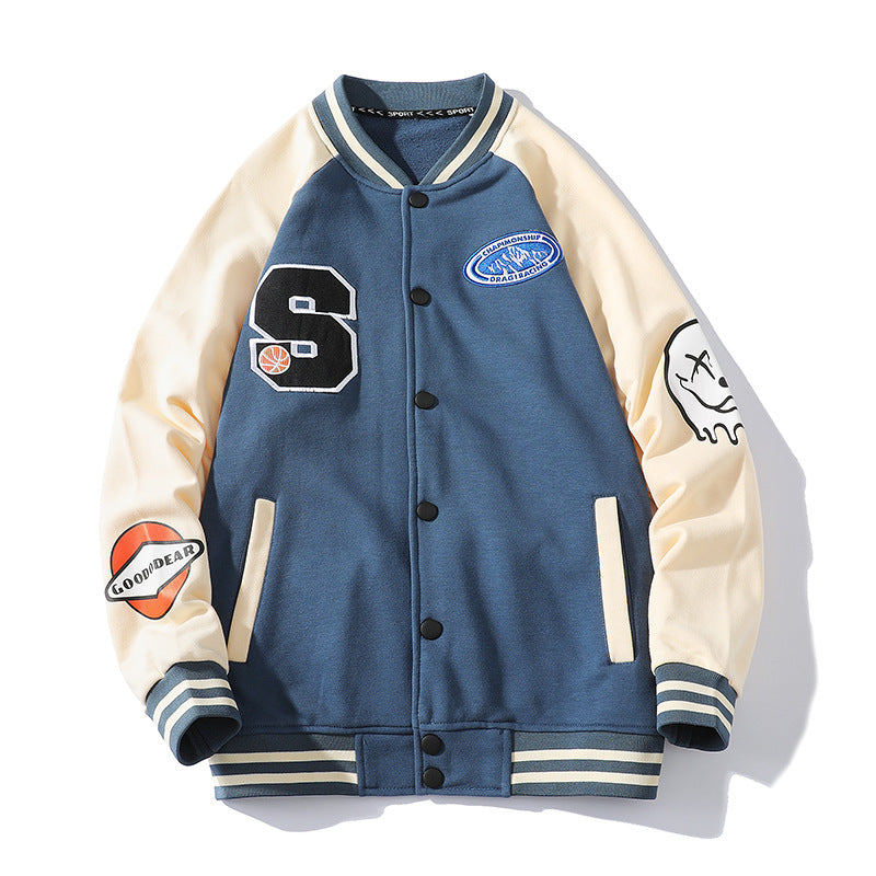 Men's Jackets Autumn Men's Baseball Collar Printing