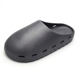 Mens Slide Plus Size Sandals Summer Closed-Toe Slippers Outdoor Beach Shoes