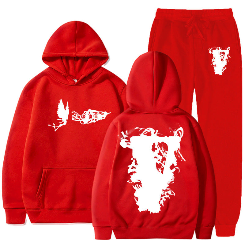 Vlone T Shirts & Shorts 2 Piece Set Sports Leisure Pullover Sweater Hooded