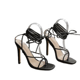Nude Strappy Heels High Heel Sandals