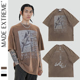 Y2g Shirts for Boys Summer Trendy High Street Men's T-shirt