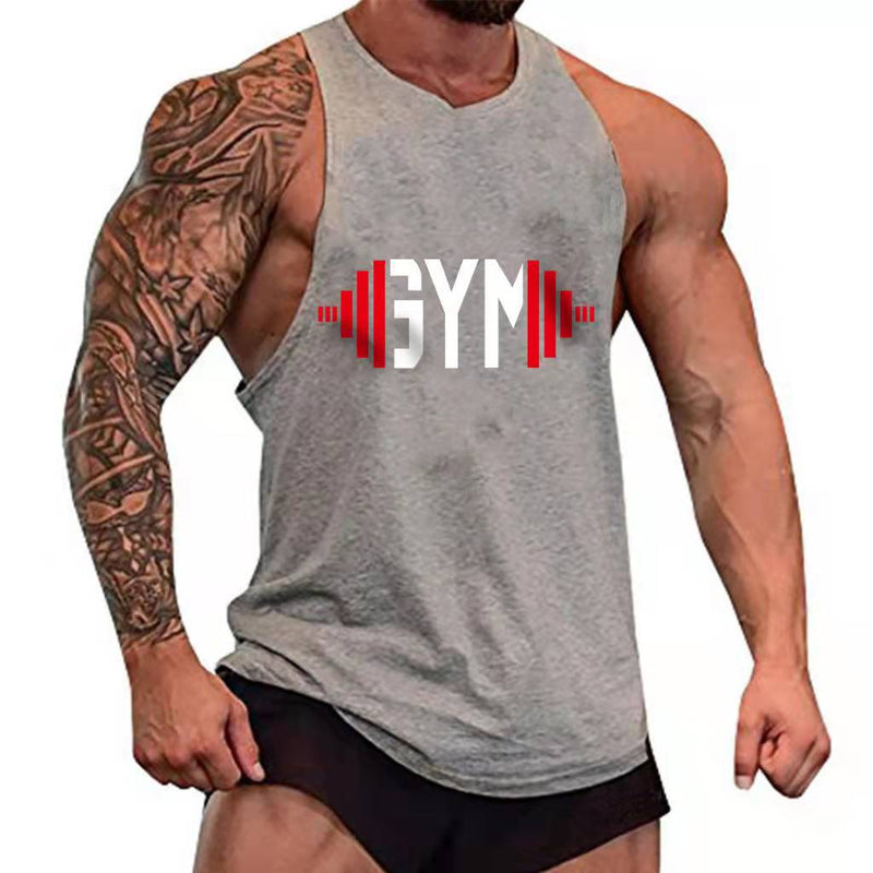 Wifebeater Shirt Sports Loose Waistcoat Sleeveless