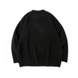 Men Sweater Cartoon Lamb Embroidered Knitwear Men's Long Sleeve Pullover