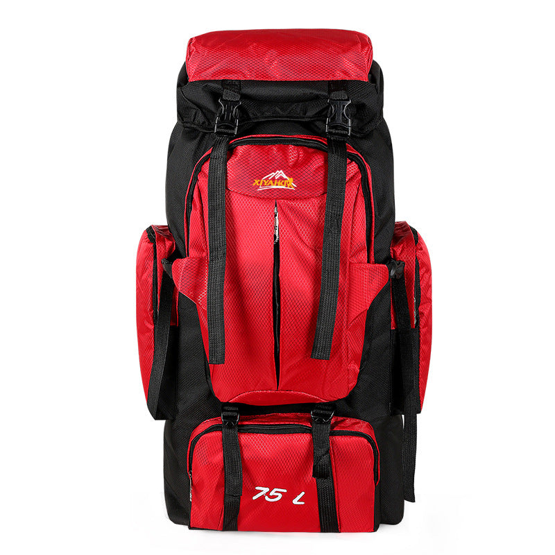 Hiking Backpacks 75L Oxford Cloth Outdoor Mountaineering Bag Double Shoulder