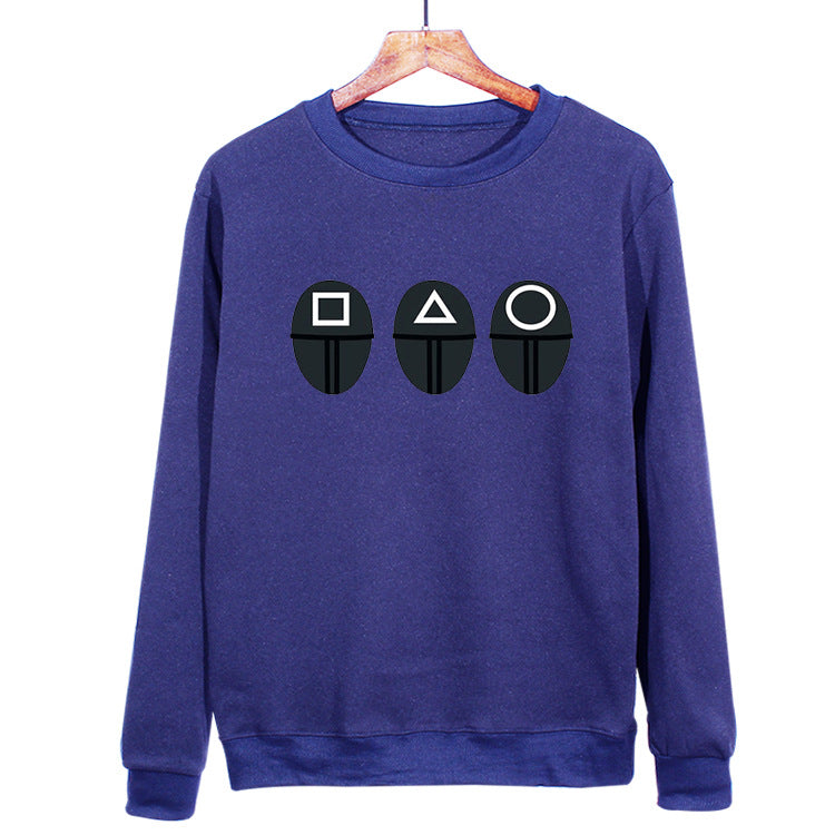 Squid Game Costume round Six Printed Crew Neck Sweatshirt