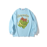 Man Fall Outfits Long-Sleeved T-shirt Men and Women Loose Autumn and Winter Hip Hop Casual