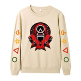Squid Game Costume Casual Sports round Neck Sweater for Men