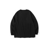 Man Fall Outfits Letter Foam Printed Crew Neck Sweatshirt Men and Women Autumn Loose Long Sleeve T-shirt