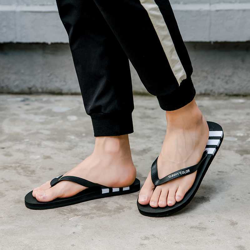 Men Slides Non Slip Shoes Indoor Outdoor Male Summer Trendy Casual Simple Fashion