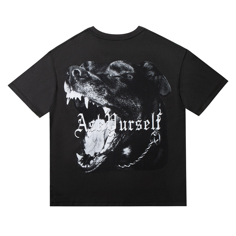 Askyurself T Shirt Loose Printed Couple Men and Women