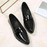 Women Black Dress Shoes Leather Shoes