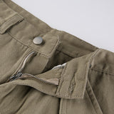 Julia Fox Low Rise Jeans Irregular Leg Drawstring Straight Hot Girl Pure Color All-Matching