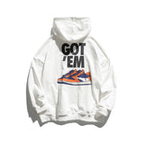Man Fall Outfis Costume Vintage Autumn New Japanese Style Simple Letter Printed Casual Hooded Sweater Couple Hip Hop Pullover Top