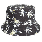 Bucket Hat Fishing Cap Cotton Print Fisherman Hat Maple Leaf Hat Female Outdoor Leisure Basin Hat