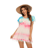 Coachella Music Festival Outfits Printed Tassel Casual Loose Beach