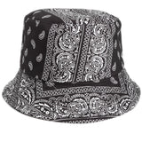 Bucket Hat Fishing Cap Cotton Print Fisherman Hat Cartoon Bucket Hat Female Printing Leaves Sunshade Sun Protection Hat