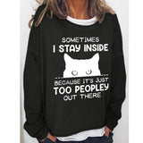 Yes I M Cold Sweatshirts round Neck Sweater Autumn and Winter