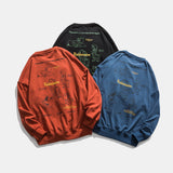 Crew Neck Sweatshirts for Men Men's Clothing Autumn Cartoon Print Sweatshirt Men's and Women's Casual Top